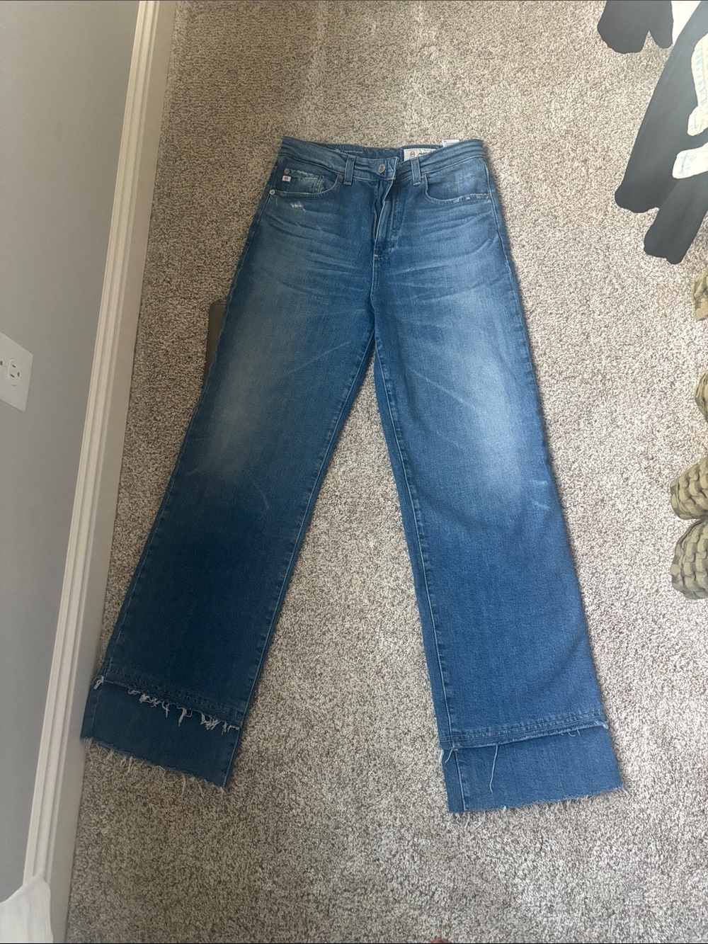 NWOT AG kora 16 years postcard High-Rise Wide-Leg Blue Women’s Jeans - Picture 13 of 16